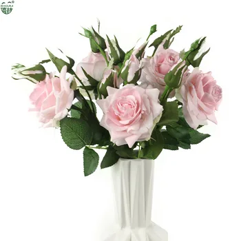 5 or10pcs/daug Gėlių, Dirbtinės Gėlės Rožės Bridesmaid, Vestuvių Puokštė Namų Dekoro Šalis Gėlės Latekso Nekilnojamojo Touch Rose