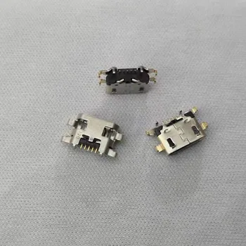 50/100/200PCS Micro mini USB lizdas kištukinis lizdas krovimo Uosto Doką pakeitimo Jungtis Lenovo Vibe A7020 K52t38 K52e78 K5 Pastaba