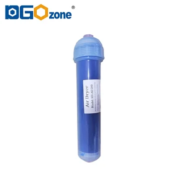 500ML oro džiovintuvas dujų silicio džiovintuvas su filtravimo mėlyna gelio granulės džiovintuvas silic karoliukai mėlyna silikono granulių KH-AD500 DGOzone