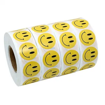500pcs Besišypsantis veidas klijuoti etikečių Popierius, lipnus Lipdukas Antspaudas Etiketės, Saldainių Dėžutė Dekoro Kepimo 