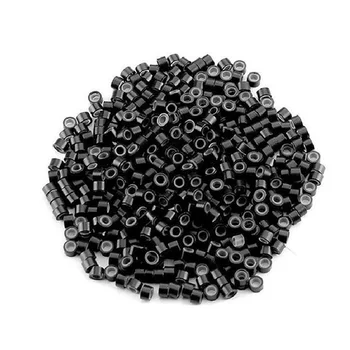 500pcs/jar 5.0*3.0*3.0 mm karoliukų, žiedų, plaukų Fiksavimo Granules, Micro Silikono nano žiedai nano žiedai pamušalu plaukų Plaukų priauginimas įrankiai