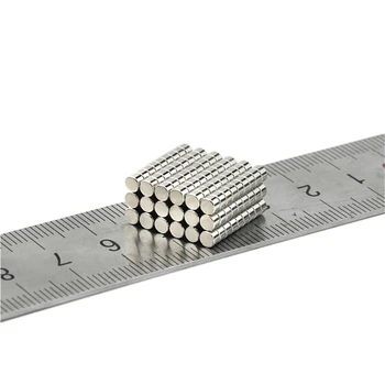 500pcs Neodimio N35 Dia 3mm X 2mm Stiprūs Magnetai Maža Disko NdFeB Retųjų Žemių Amatų Modeliai Šaldytuvas Klijuoti magnetas 3x2mm