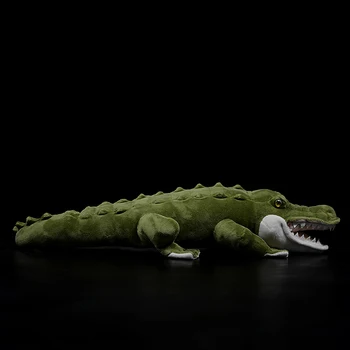 50cm Mielas Krokodilas Minkštas Pliušinis Žaislas Modeliavimas Žalia Aligatorius Realiame Gyvenime Lėlės Crocodylus siamensis Gyvūnų Modelio Vaikams Dovanų