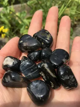 50g Feng shui natūralus kvarco juodos onikso akmenis, birių krito akmens, namų puošybai