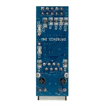 50PCS/DAUG mini ENC28J60 LAN Ethernet Tinklo Valdybos Modulis 25MHZ Kristalų AVR 51 LPC 3.3 V+nemokamas pristatymas B82