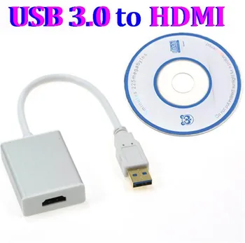 50pcs/daug USB3.0 USB 3.0 HDMI Multi-ekranas, Grafinis Skaičiuoklė Adapterio Kabelis HD 1920x1080 Win7/8 HDTV LCD KOMPIUTERIO, Nešiojamojo kompiuterio VIDEO
