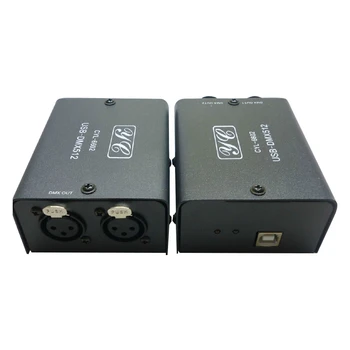 512 Kanalų USB DMX Dompatible Įvesties DMX512 LED Šviesos DMX-Scenos Apšvietimo Efektas Modulis Scenos Apšvietimas Valdytojas Mini Dekoderis