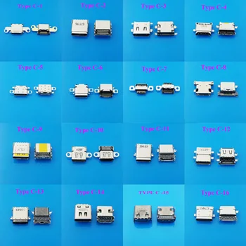 54Models Micro 3.1 USB C Tipo Moterų Jungtys Micro USB 3.1 Kėlikliai Mobiliojo Telefono Lentelė usb Įkrovimo lizdas USB Lizdas C