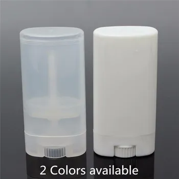5vnt/daug 15ml Tuščių Plastikinių Ovalo Dezodorantas Konteineriai Lūpų Balzamas Vamzdis Su Dangteliu Kepurės