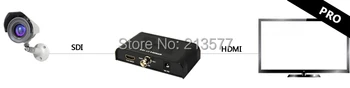5vnt/Daug, SDI į HDMI Konverteris SD/HD/3G-SDI HDMI vairavimo HDMI monitorių, Pilnas HDMI palaikomos, Auto detect rezoliucija