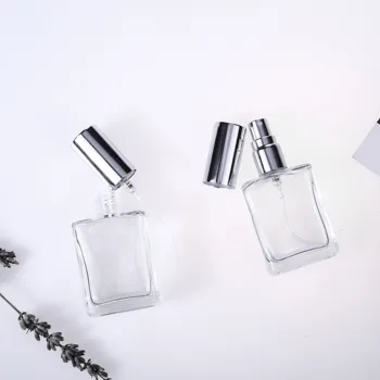 5vnt/daug skaidrus 15ml, tuščias, stiklinis kvepalų buteliukas purkštukai, garintuvas gali būti pripildytas purkšti kvepalų kelionės nešiojamų