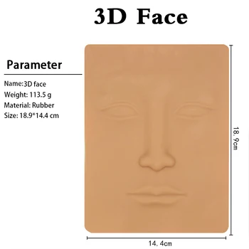 5vnt Dirbtinės odos, tatuiravimo Praktika Odos ilgalaikis makiažas 3D Silikono Tuščią Praktikos Odos 3D Akių Antakis Lūpų Įrankiai
