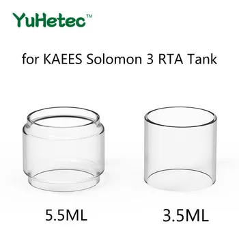 5VNT Originalus YUHETEC Pakeitimo Stiklo VAMZDELIS KAEES Saliamono 3 RTA Bakas 3.5 ml/5.5 ml