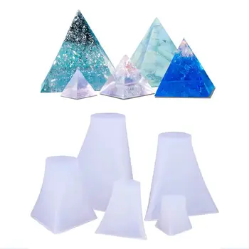 5vnt Piramidės Silikono Formų Dervos Lieti Pelėsių Orgone Piramidės Formos Papuošalai, Įrankiai