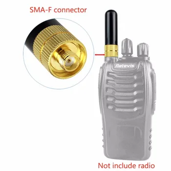 5vnt Trumpa Antena Retevis RT-805S SMA-F VHF UHF Antena Reikmenys Kenwood Už Baofeng UV-5R BF-888S Retevis H777 RT5R RT7