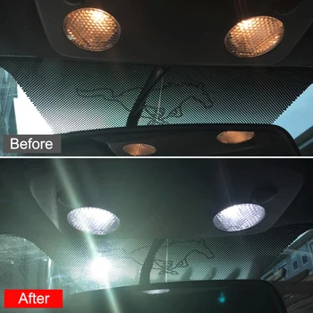 5x T10 Balta LED Lemputės Automobilių Salono Apšvietimas, Rinkinys, Skirtas 