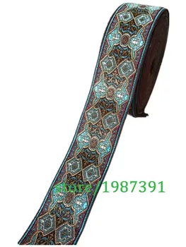 5yards/daug platus 4.5 cm, Austi Žakardinės juostos klasikinis dizainas totem už užuolaidų ir drabužių priedų LS-0053