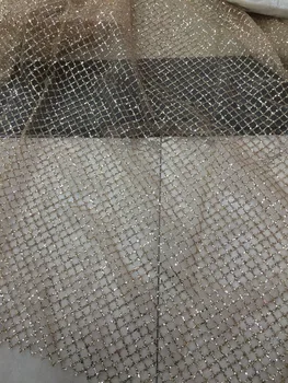 (5yards/lot)) Afrikos laido nėriniai su blizgučiai SYJ-3282 guipure laido nėrinių audinio siuvimo drabužis