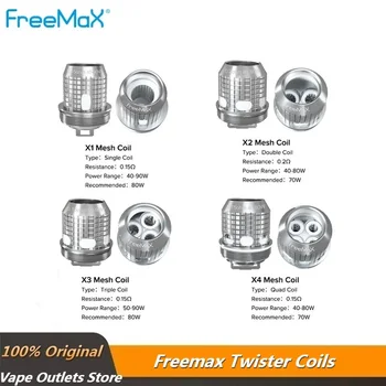 5~15vnt Originalus Freemax Twister Ritė TX1 TX2 NX2 TNX2 S316L Akių Purkštukai Pakeitimo Core už Freemax Fireluke 2 Vape Bakas