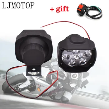 6/9 LED Motociklo priekinis žibintas Rūko Važiavimo Žibintai Priekiniai Galvos Pagalbiniai Lempų Suzuki Bandit 650S DL1000 GSF 1250 1200 650 BANDIT