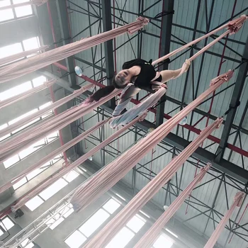 6 metrų Audinio 2020 Oro šilko Sūpynės Vėliau kaip Daugiafunkcį Anti-gravity Jogos diržai, jogos mokymo Jogos sporto