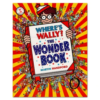 6 vnt. didelė A4 dydžio anglų kalbos knygų, Kuriose Kur Wally Vaikų Stebėjimo Vizija Rasite Dėlionės dovana vaikams Vaikystės
