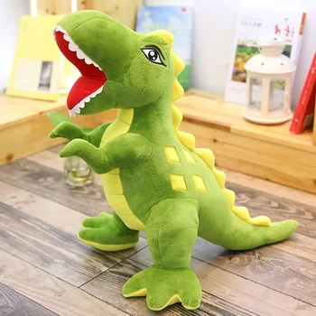 60/100cm Imituojamas Dinozaurų Pliušinis Žaislas Nuolatinis Tyrannosaurus Rex iškamša Lėlės Juokingi Žaislai Vaikas Partneris Gimtadienis Pliušinis Dovana