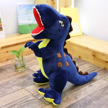 60/100cm Imituojamas Dinozaurų Pliušinis Žaislas Nuolatinis Tyrannosaurus Rex iškamša Lėlės Juokingi Žaislai Vaikas Partneris Gimtadienis Pliušinis Dovana