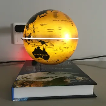 6inch Knygos Bazės Magnetine Pakaba, Pasaulyje Išmaniųjų Adsorbcijos Sferos Apšvietimas 360 sukasi kūrybos dovanos naktį, šviesos, naujumo