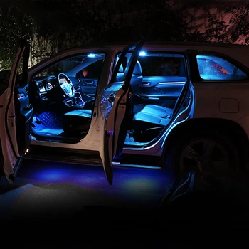 6pcs Auto LED Lemputės Automobilių Vidaus apšvietimo Komplektas, Lexus IS250 IS300 2012 Dome Skaitymo Šviesos Veidrodis Makiažas Kamieno Lempos