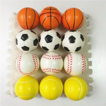 6Pcs/Set Minkštas Putų Kamuolys Išspausti Žaislas Futbolo, Krepšinio, Beisbolo, Teniso Lėtai Auga Įtempių Antistress Žaislai Vaikams