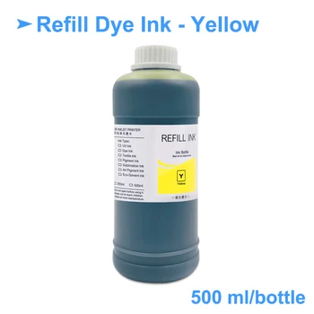 6X500ml Papildymo Dye Ink Epson L 210 L392 L396 L800 L805 Stylus 1390 1400 1410 1500W Spausdintuvo Pakeitimo Dye Ink Epson