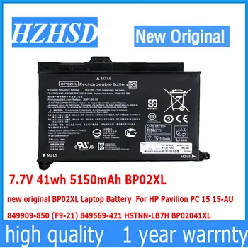 7.7 V 41wh 5150mAh BP02XL naujas originalus BP02XL Laptopo Baterija HP Pavilion VNT 15 15-AS 849909-850 HSTNN-LB7H BP02041XL