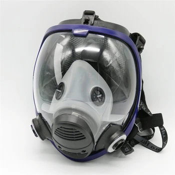 7 in 1 Cheminis Veido Respiratorių 6800 7suits 6001 Dujų rūgšties dulkių Respiratorius Dažų, Pesticidų Purškimo Silikono filtras Laboratorija PM020