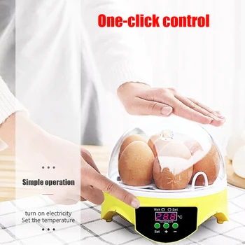 7 Kiaušinių, Vištienos Inkubatorius Paukščių Kiaušiniams Perinti Mašina Automatinė Protingas Temperatūros Kontrolės Putpelių Papūga Brooder Ūkio Reikmenų