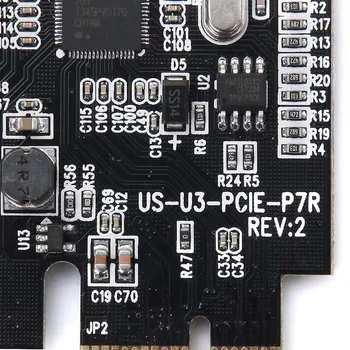 7 Uostų Superspeed PCI-E, USB 3.0 Išplėtimo Plokštę 