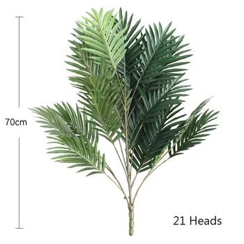 70cm 21Leaves Didelių Tropinių Palmių Dirbtiniai Augalai, Monstera Dirbtiniais žali Lapai Šilko Lapai Sienos, Vestuves Dekoras