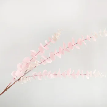 76cm Dirbtiniai Augalai Eukalipto Lapai Filialas Plastiko Lapai Gėlių kompozicijų Netikras Vestuves Gėlių Namų Dekoro Bonsai