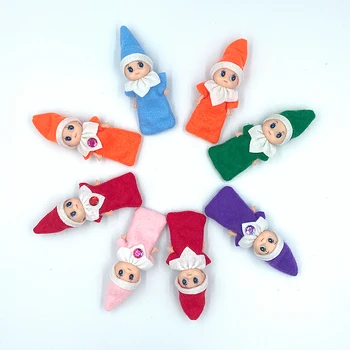 8 Spalvas, Parenka Kalėdinė Dekoracija Lėlė, Vaikams, Žaislų, Dovanų Lėlės Kūdikio Elf Lėlės Kūdikio Elfai Lėlės, Žaislai Mini Elf už Kalėdos