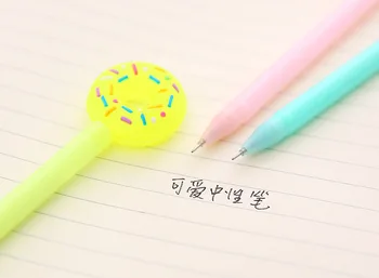 8 Vnt. Kanceliarinės Prekės Korėjos Kūrybos Lollipop Saldainiai, Spurgos Gelio Rašiklis Studentų Šratinukas Raštinės Reikmenys