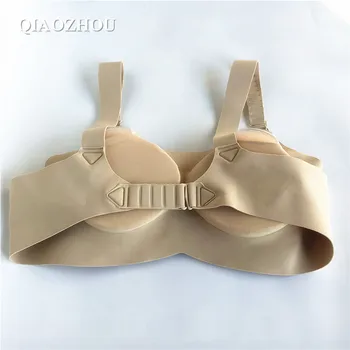 800 g 85C crossdresser dirbtinių krūtų protezai nekilnojamojo moterų netikrą silikono boobs su liemenėlė patogi, patogus