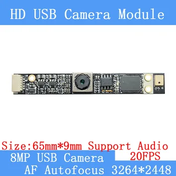 800W USB Kamera SONY IMX179 4K AF automatinis fokusavimas HD veido atpažinimo 20FPS uv-C USB kameros modulis palaiko garso