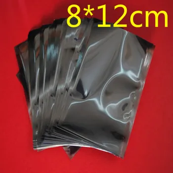 8cm*12cm Atidarykite Viršų Anti-Static Ekranas Plastiko Pakuotė Pakavimo Maišeliai ESD Anti Static Pakavimo Maišelis Antistatikas Saugojimo Krepšiai