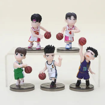 8cm Slam Dunk Basketball Pav Sakuragi Hanamichi Rukawa Kaede Akagi Takenori PVC Veiksmų Skaičius, Surinkimo Modelis Žaislai