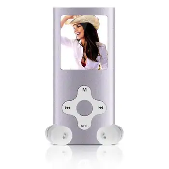 8GB Slim Skaitmeninis MP3 Grotuvas, 1.8 colių LCD Ekranas, FM Radijas, Muzikos Grotuvas Paramos Vaizdo Žaidimų Movie +usb+ausines c0610