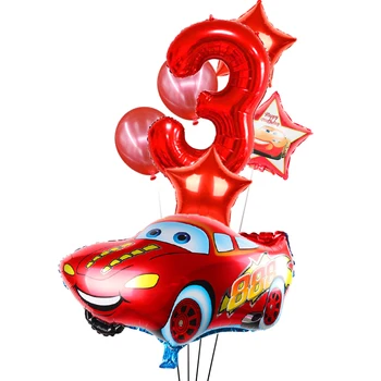 8pcs Didelio Dydžio Cartoon Automobilių Folija Balionas star latekso Pripučiami Helio Balionus, Vestuvių Dekoravimas Gimtadieniu Šalies Prekių