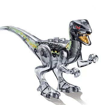 8pcs Kristalų Dinozaurų Modelis Juros periodo Pasaulio Tyrannosaurus Rex Pterosauria Kūrimo Bloką Žaislai Vaikams Dinozaurų Parkas Žaislas