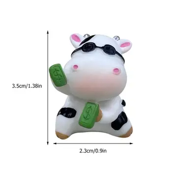 8pcs Modeliavimas Galvijų Žaislas Micro Kraštovaizdžio Puošmena Žavinga Karvės Modelį, Vaikai Karvė Žaislas Galvijų Modelis Dekoras