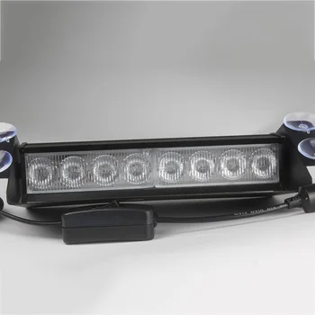 8W Automobilio LED Blykstės Šviesa Avarinė Lemputė 12V Transporto priemonių, Automobilių Brūkšnys priekinio Stiklo