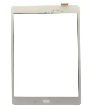 9.7 Colių Samsung Galaxy Tab SM-P550 P551 P555 Jutiklinis Ekranas Stiklinis Lęšis skaitmeninis keitiklis Priekinio Stiklo Juoda Balta Juostele